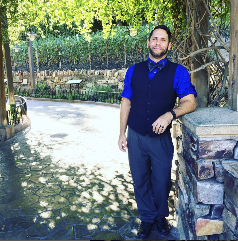 Jeff Lowzik at Disney's California Adventure's Winery.